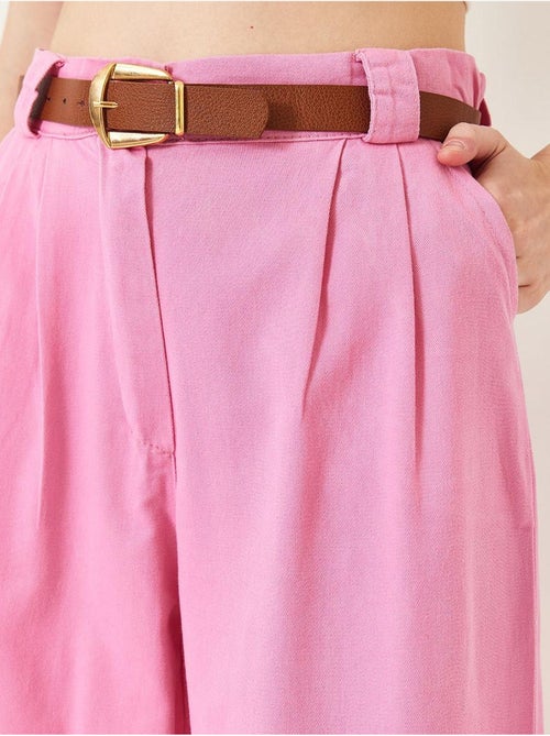 Pantalones de gabardina con puente grueso y cinturón lucci - Kiabi Pantalones de gabardina con puente grueso y cinturón lucci - Kiabi