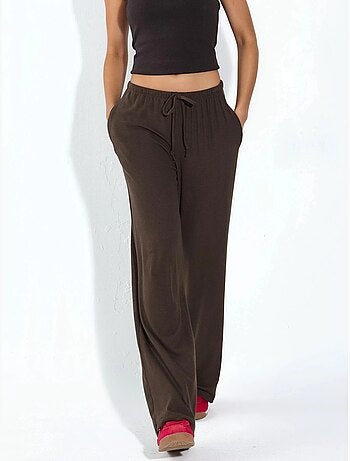 Pantalones de jersey de pierna ancha busem