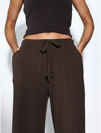Pantalones de jersey de pierna ancha busem