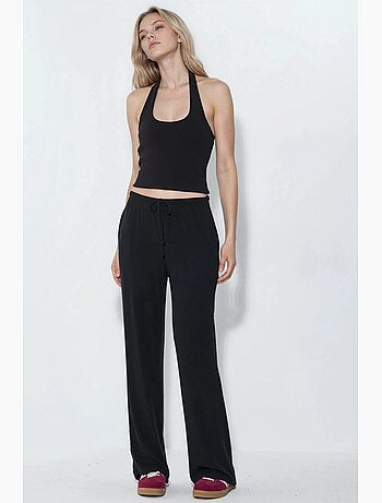Pantalones de jersey de pierna ancha busem