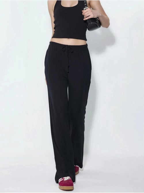 Pantalones de jersey de pierna ancha busem - Kiabi Pantalones de jersey de pierna ancha busem - Kiabi