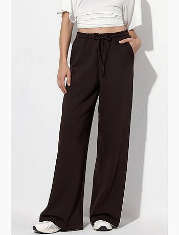 Pantalones de jersey de pierna ancha busem