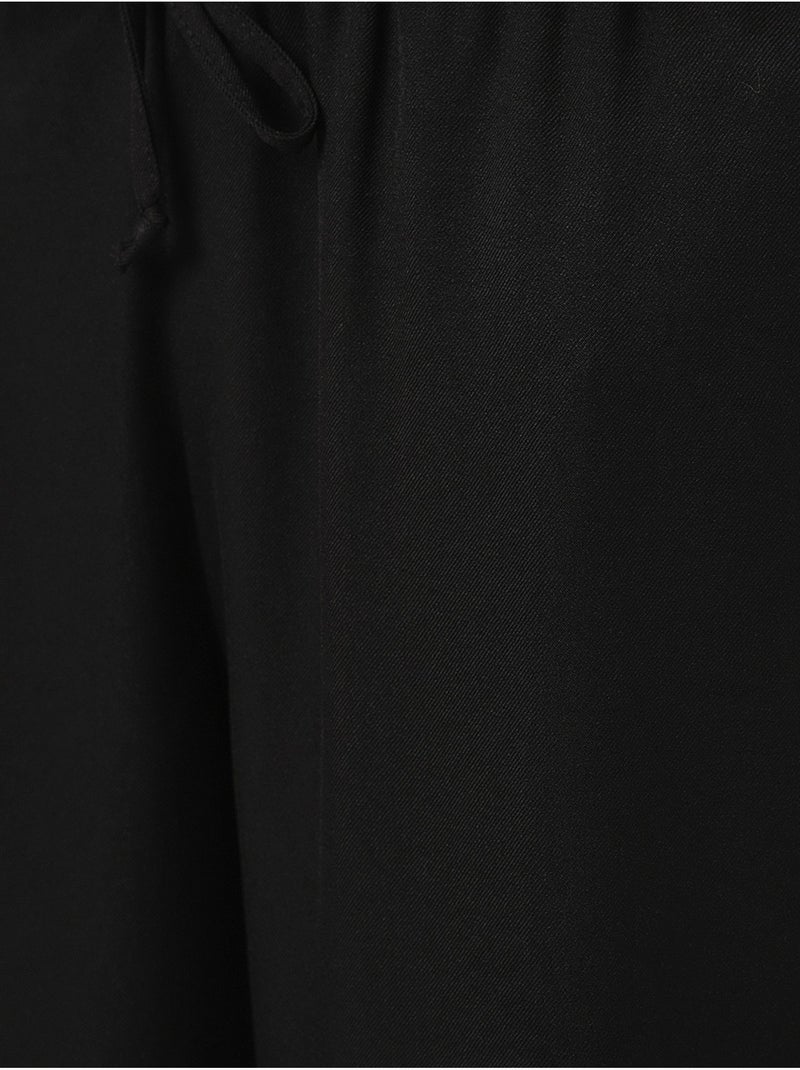 Pantalones de lino de pierna ancha bdart Negro - Kiabi