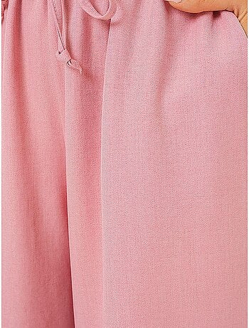 Pantalones de lino de pierna ancha bdart