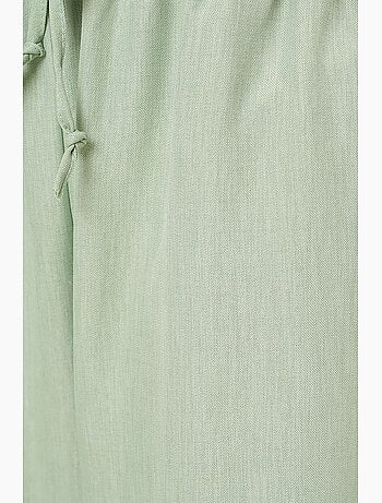 Pantalones de lino de pierna ancha bdart