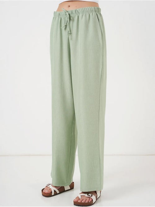 Pantalones de lino de pierna ancha bdart - Kiabi
