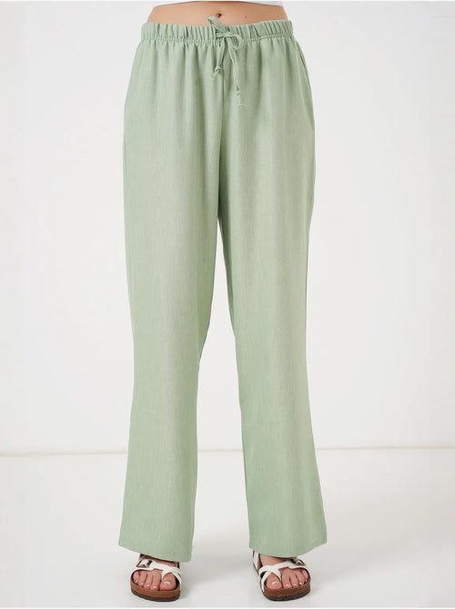 Pantalones de lino de pierna ancha bdart - Kiabi
