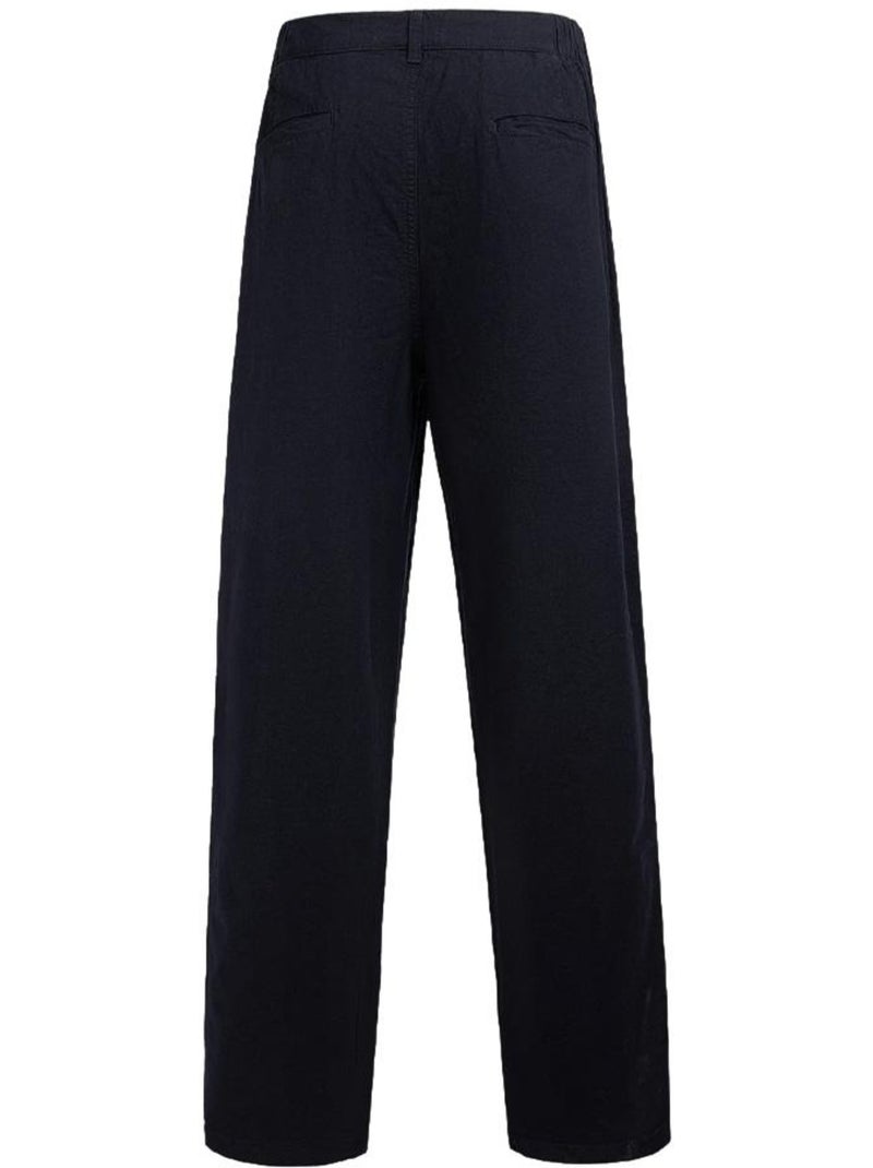 Pantalones de lino fluidos teddy smith para hombre - Azul marino - Kiabi