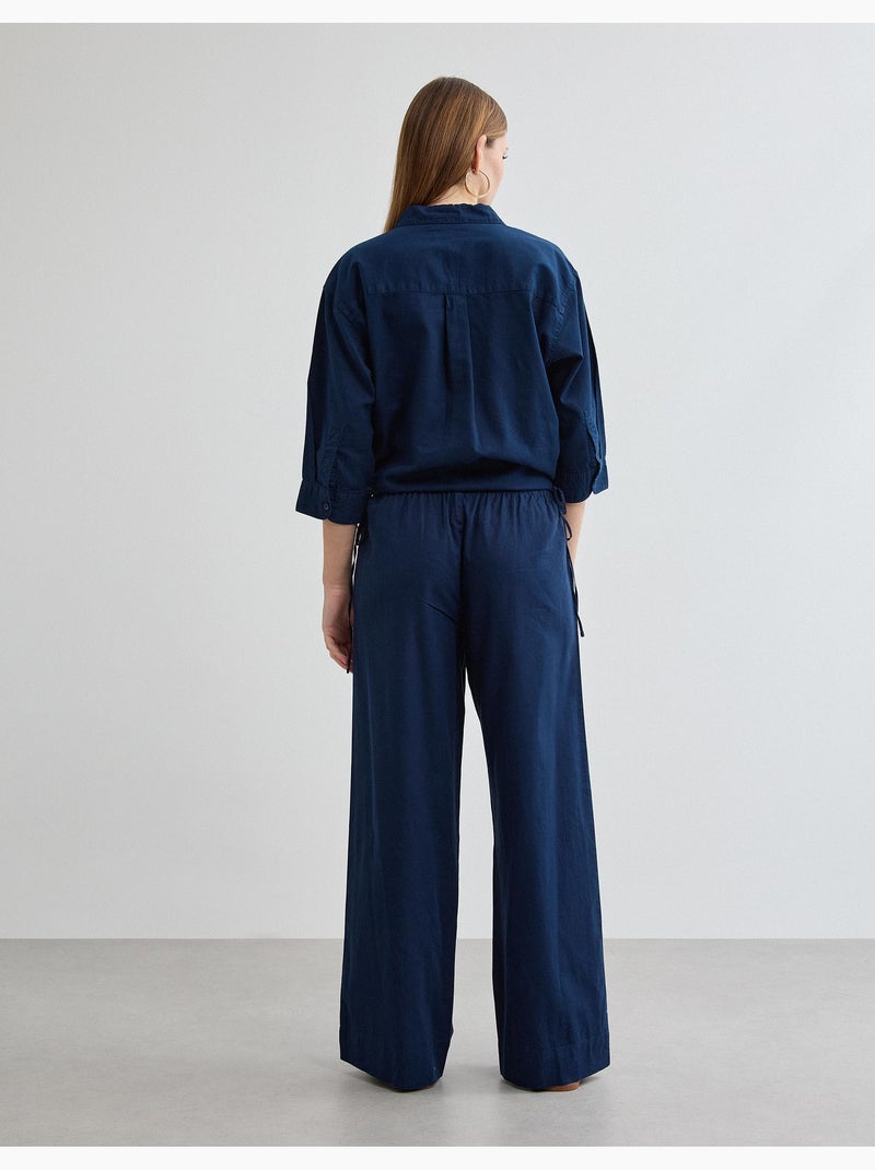 Pantalones de lino, MO Fashion Azul - Kiabi