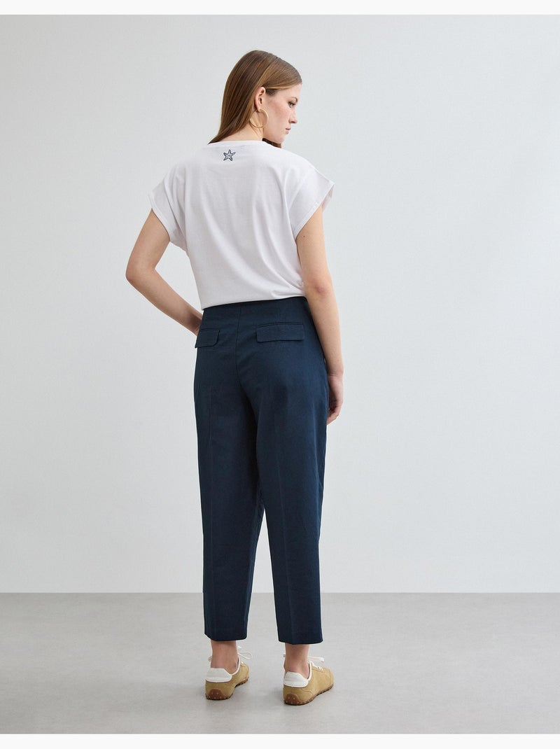 Pantalones de lino, MO Fashion Azul - Kiabi