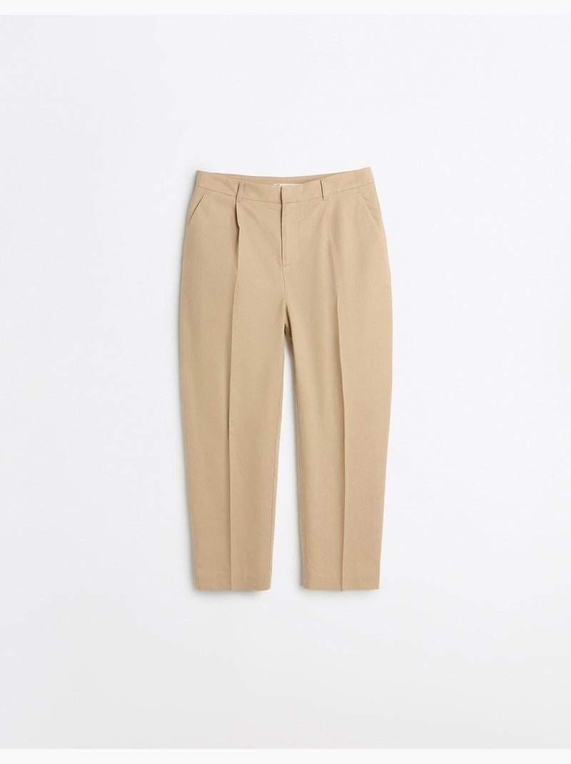 Pantalones de lino, MO Fashion Beige - Kiabi