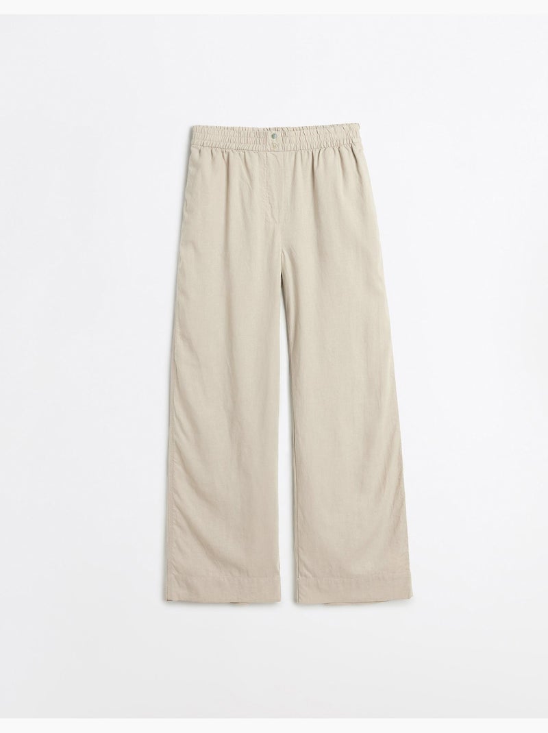 Pantalones de lino, MO Fashion Beige - Kiabi