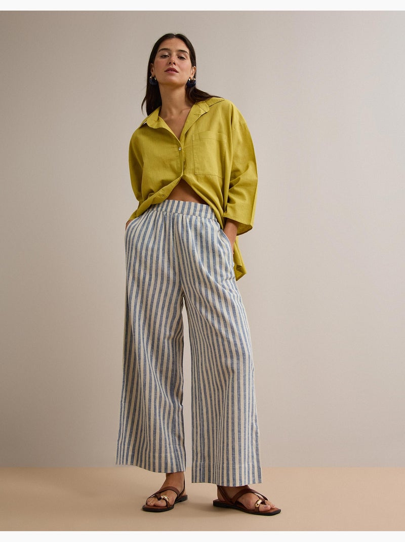 Pantalones de lino, MO Fashion Beige - Kiabi