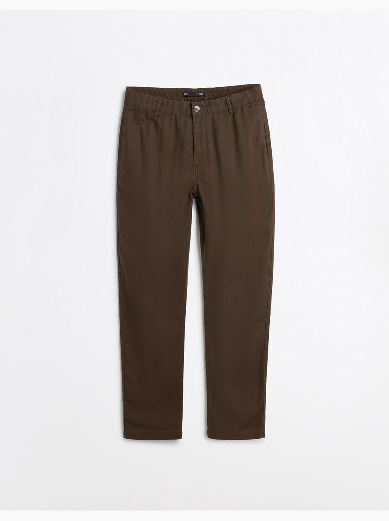 Pantalones de lino, MO Fashion Marrón - Kiabi