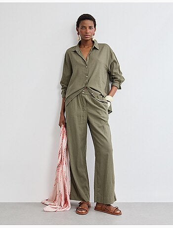 Pantalones de lino, MO Fashion