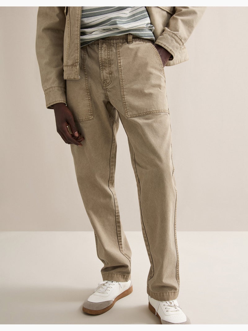 Pantalones de lona, MO Fashion Marrón - Kiabi