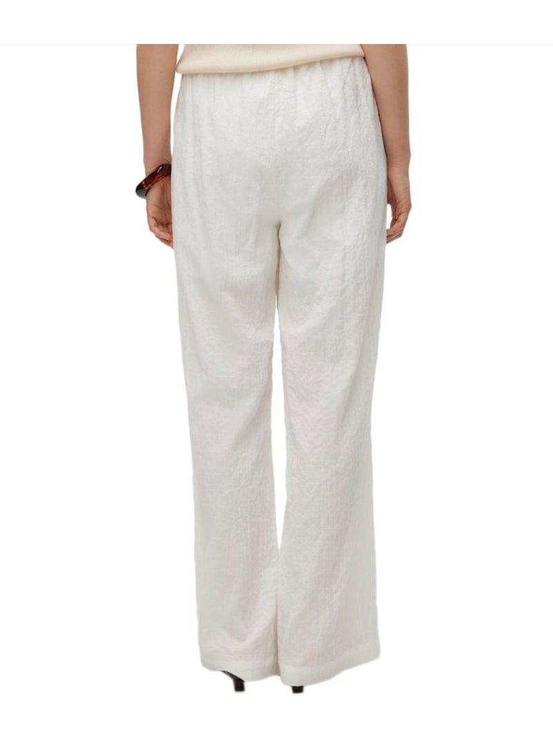 Pantalones de Lona Vero Moda para Mujer Blanco - Kiabi