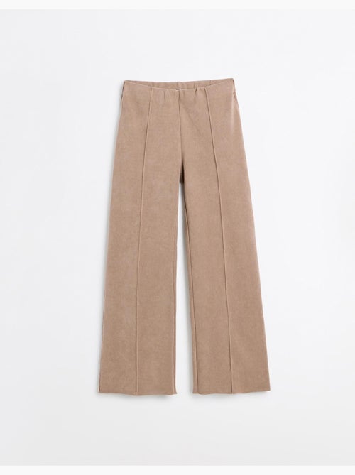 Pantalones de malla de pierna ancha con entrelazado, mo fashion - Kiabi Pantalones de malla de pierna ancha con entrelazado, mo fashion - Kiabi
