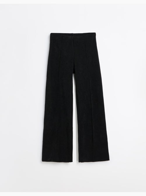Pantalones de malla de pierna ancha con entrelazado, mo fashion - Kiabi