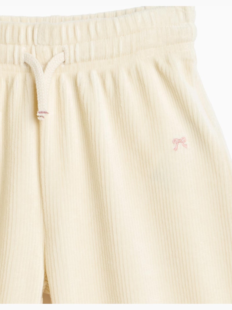 Pantalones de malla de pierna ancha, mo fashion Beige - Kiabi