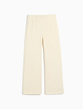 Pantalones de malla de pierna ancha, mo fashion