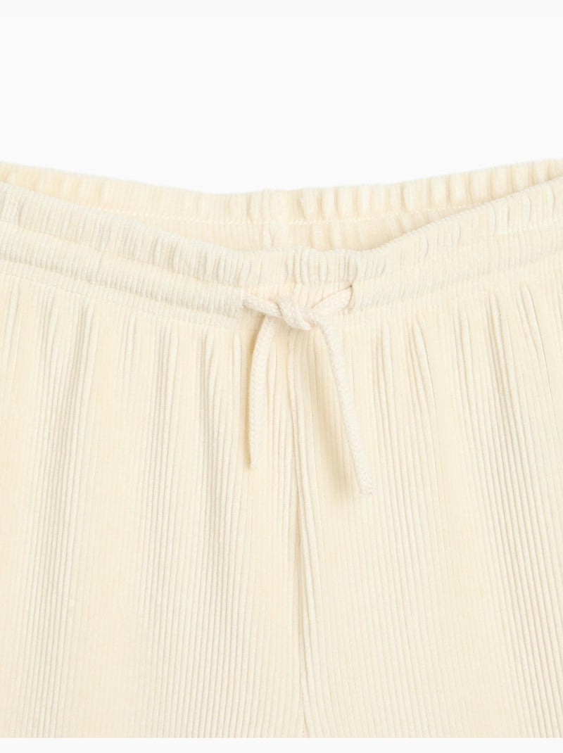 Pantalones de malla de pierna ancha, mo fashion Beige - Kiabi