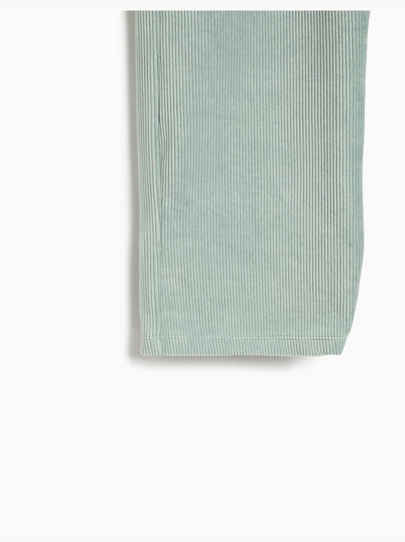 Pantalones de malla de pierna ancha, mo fashion Gris - Kiabi