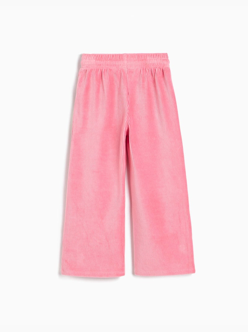 Pantalones de malla de pierna ancha, mo fashion Rosa - Kiabi