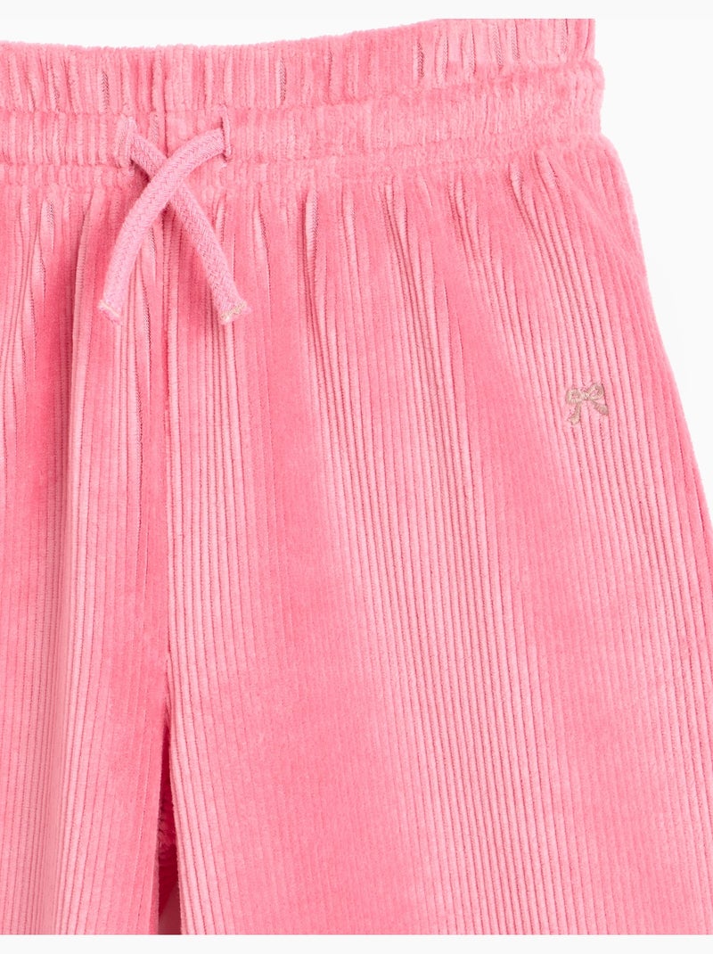 Pantalones de malla de pierna ancha, mo fashion Rosa - Kiabi