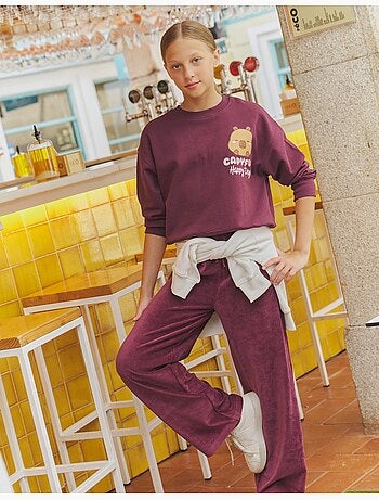 Pantalones de malla de pierna ancha, mo fashion