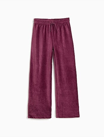 Pantalones de malla de pierna ancha, mo fashion