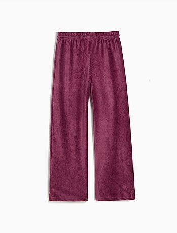 Pantalones de malla de pierna ancha, mo fashion