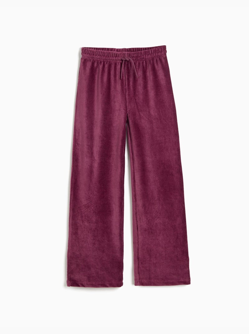 Pantalones de malla de pierna ancha, mo fashion Violeta - Kiabi