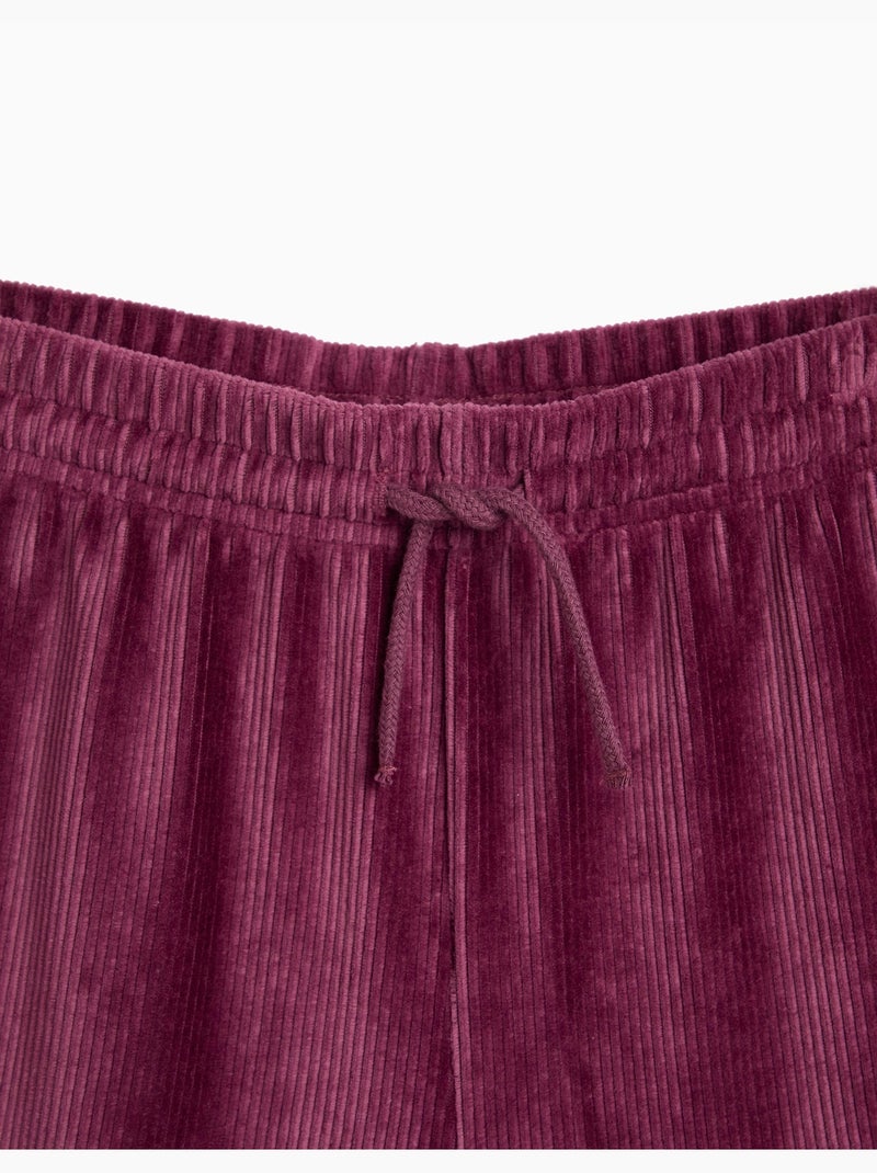 Pantalones de malla de pierna ancha, mo fashion Violeta - Kiabi