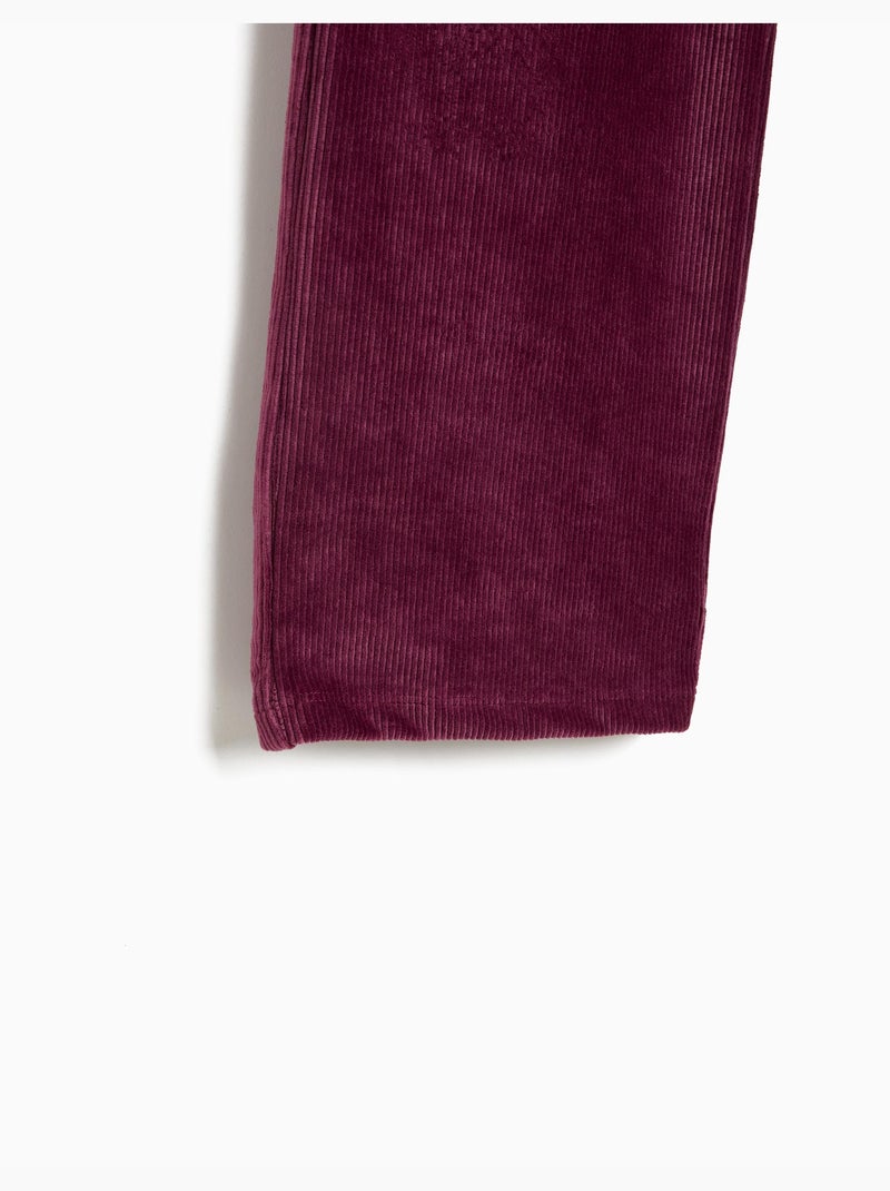 Pantalones de malla de pierna ancha, mo fashion Violeta - Kiabi