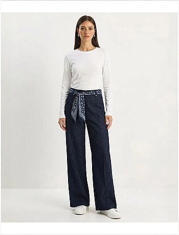 Pantalones de mujer de algodón elástico lucci