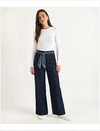 Pantalones de mujer de algodón elástico lucci