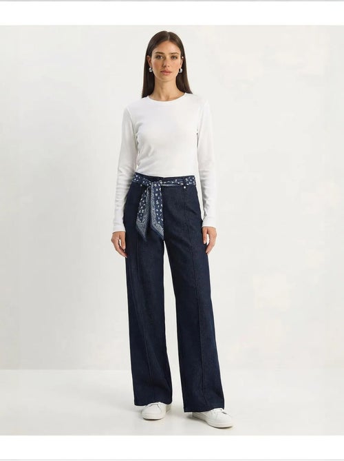 Pantalones de mujer de algodón elástico lucci - Kiabi