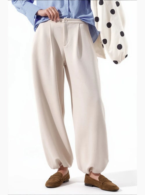 Pantalones de mujer de mezcla de algodón busem - Kiabi