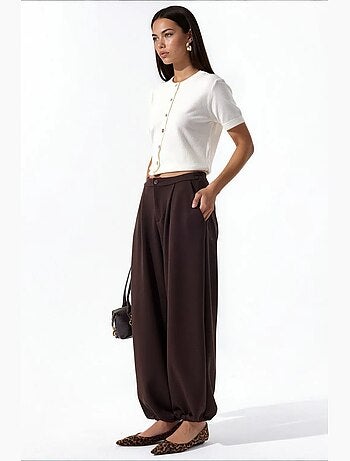 Pantalones de mujer de mezcla de algodón busem
