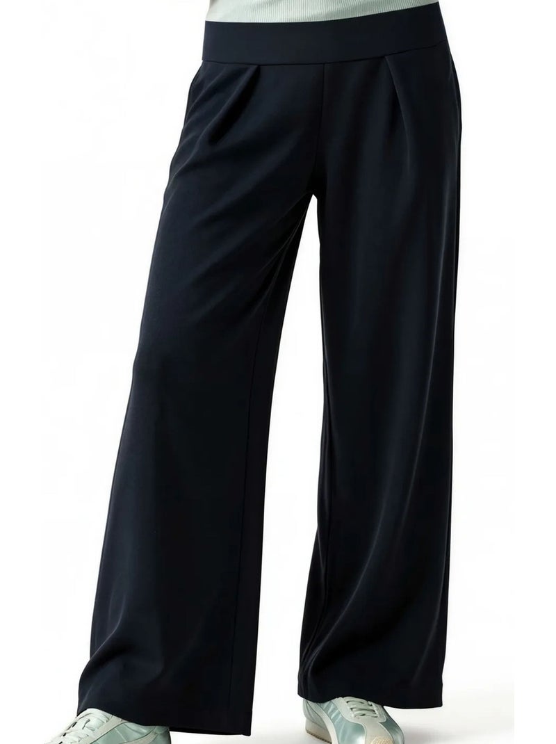 Pantalones de mujer de mezcla de modal busem Azul marino - Kiabi