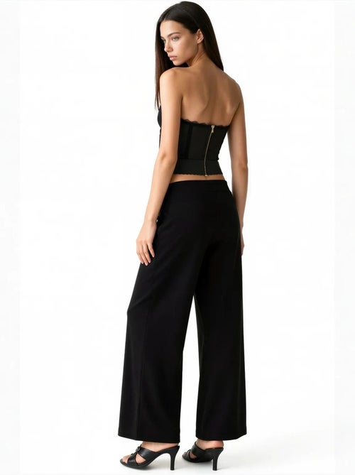 Pantalones de mujer de mezcla de modal busem - Kiabi