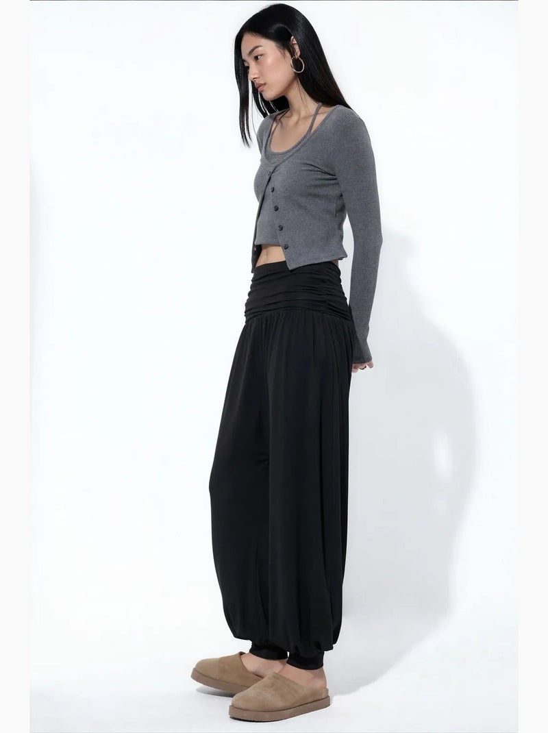 Pantalones de mujer de pernera recta busem Negro - Kiabi