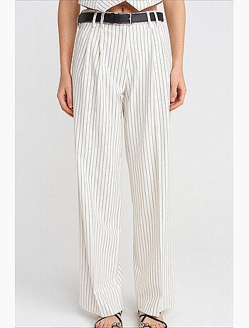 Pantalones de mujer de pernera recta dilvin