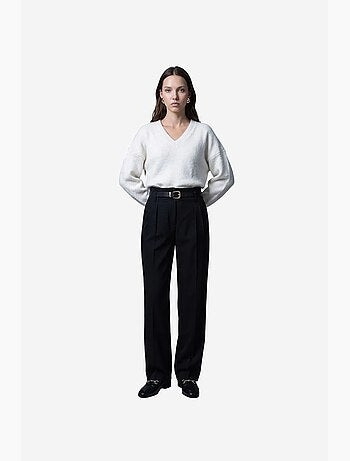 Pantalones de mujer de pierna recta dilvin