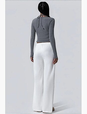 Pantalones de mujer de poliéster-algodón busem