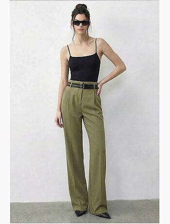 Pantalones de mujer de poliéster y elastano lucci