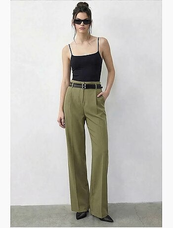 Pantalones de mujer de poliéster y elastano lucci