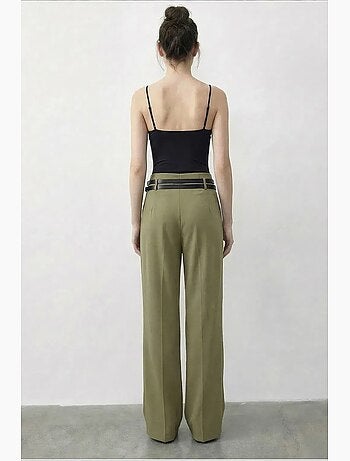 Pantalones de mujer de poliéster y elastano lucci