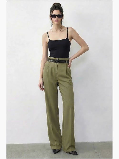 Pantalones de mujer de poliéster y elastano lucci - Kiabi